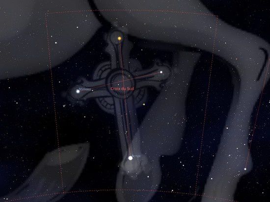 Image Univers Astronomie : La constellation de la Croix du Sud