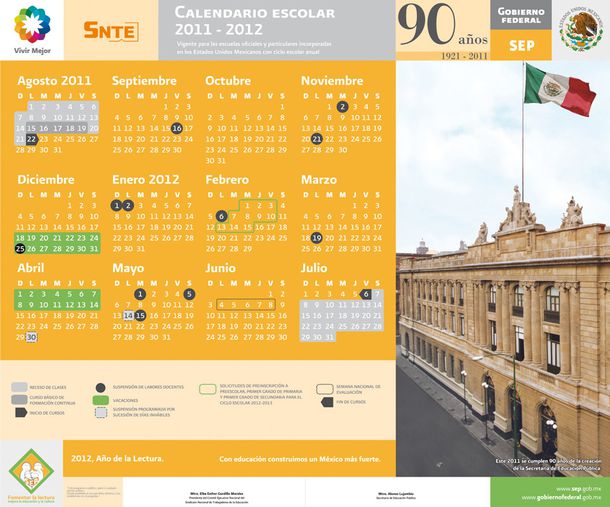Calendario Escolar 2011 - 2012